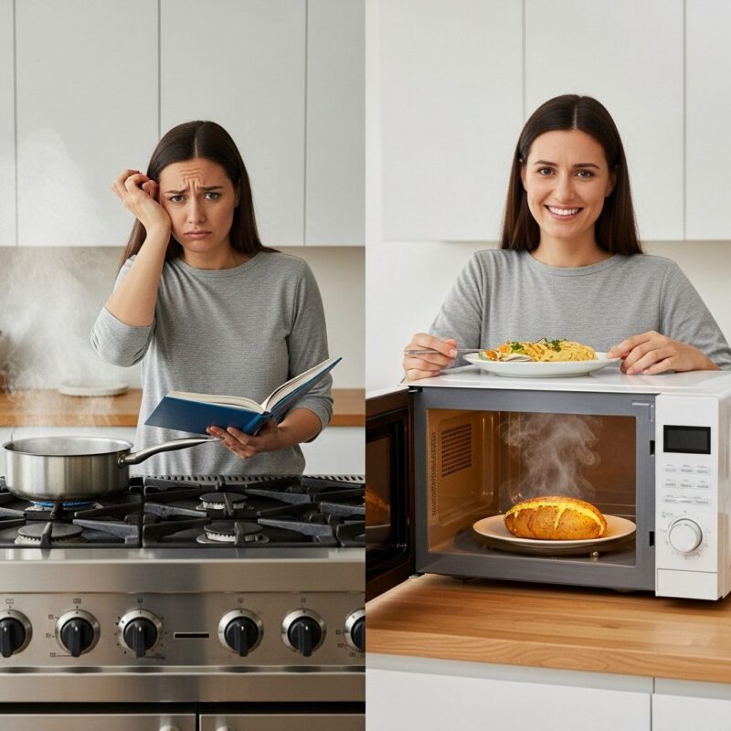 cooking for beginners - microwave vs stovetop comparison for easy home cooking